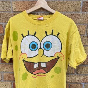 Vintage 2002 Nickelodeon Spongebob Squarepants Promo T Shirt Large